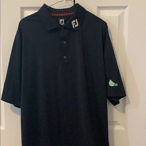 Black golf polo shirt
